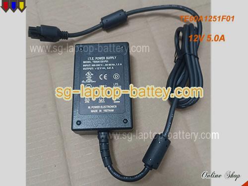 ITE 12V 5A  Notebook ac adapter, ITE12V5A60W-Molex-6Pins