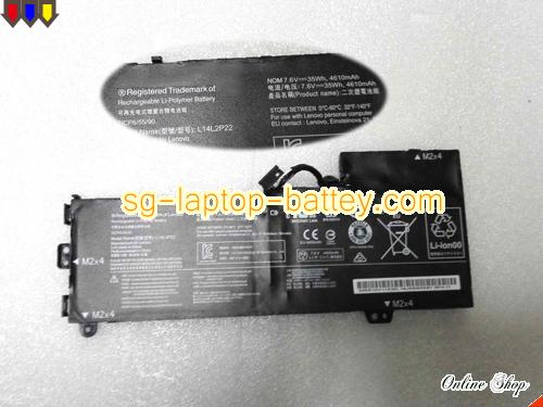 Genuine LENOVO U31 Battery For laptop 4610mAh, 35Wh , 7.6V, Black , Li-Polymer