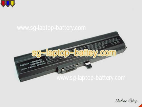 SONY VAIO VGN-TX16C Replacement Battery 6600mAh 7.4V Black Li-ion