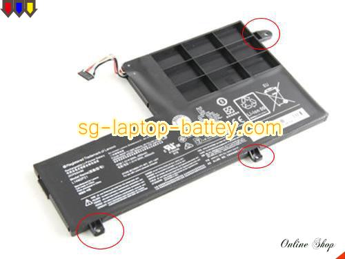 Genuine LENOVO IdeaPad 300s-14ISK 80Q4 Battery For laptop 4050mAh, 30Wh , 7.4V, Black , Li-Polymer