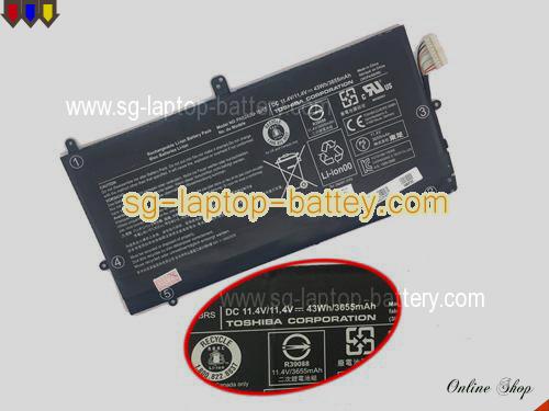 Genuine TOSHIBA Satellite Radius 12 P20W-C-109 Battery For laptop 3655mAh, 11.4V, Black , Li-ion