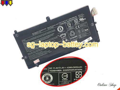 Genuine TOSHIBA Satellite Radius 12 P20W-C-10D Battery For laptop 3655mAh, 11.4V, Black , Li-ion