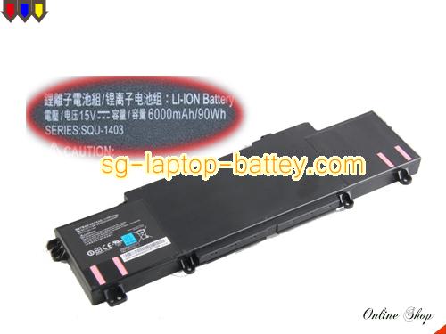 Genuine HASEE 911-E1 Battery For laptop 6000mAh, 90Wh , 15V, Black , Li-ion