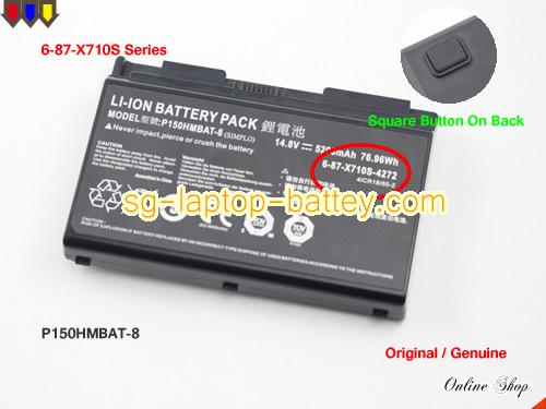 Genuine TERRANS FORCE X711 Battery For laptop 5200mAh, 76.96Wh , 14.8V, Black , Li-ion