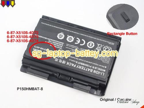 Genuine TERRANS FORCE X811 980M 47SH1 Battery For laptop 5200mAh, 76.96Wh , 14.8V, Black , Li-ion