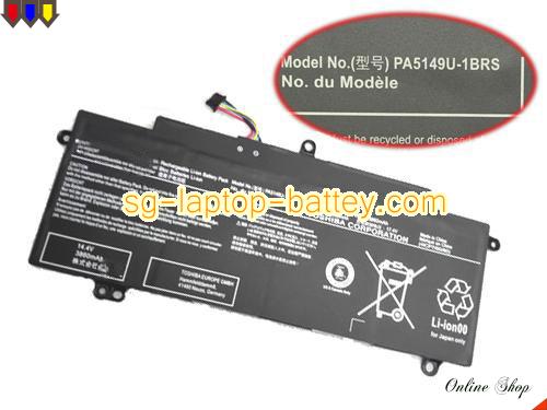 TOSHIBA Tecra Z40-A-15C Replacement Battery 3860mAh, 60Wh  14.4V Black Li-ion