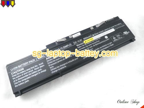 Genuine SAGER PortaNote D750W Series Battery For laptop 6600mAh, 14.8V, Black , Li-ion