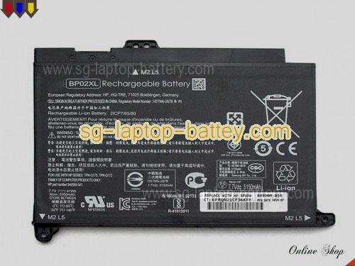 Genuine HP Pavilion 15-AU147NL Battery For laptop 41Wh, 7.7V, Black , Li-ion