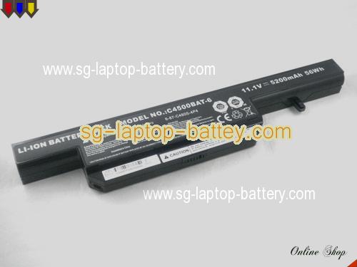 CLEVO 6-87-E412S-4Y4A Battery 5200mAh 11.1V Black Li-ion