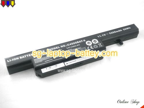 Genuine CLEVO B5130M Battery For laptop 5200mAh, 11.1V, Black , Li-ion