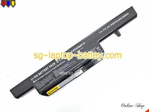 Genuine CLEVO W271CZ Battery For laptop 5200mAh, 58Wh , 11.1V, Black , Li-Polymer