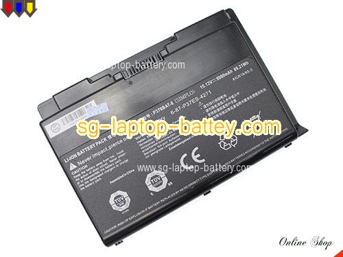 Genuine CLEVO P370SM Battery For laptop 5900mAh, 89.21Wh , 15.12V, Black , Li-ion