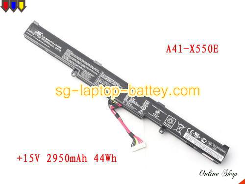Genuine ASUS A450EI323VBSL Battery For laptop 2950mAh, 44Wh , 15V, Black , Li-ion