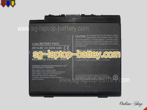 TOSHIBA Satellite P10-204 Replacement Battery 6450mAh 14.8V Black Li-ion