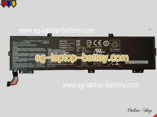 Genuine ASUS G701VO-1A Battery For laptop 8040mAh, 93Wh , 11.4V, Black , Li-ion