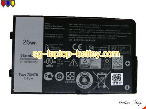 Genuine DELL Latitude 7202 Battery For laptop 3500mAh, 26Wh , 7.4V, Black , Li-ion