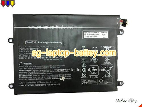 Genuine HP x2 210 G2 (L5H43EA) Battery For laptop 4221mAh, 33Wh , 7.7V, Black , Li-ion