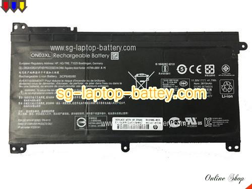 Genuine HP Pavilion x360 13u141TU Battery For laptop 3470mAh, 42Wh , 11.55V, Black , Li-ion