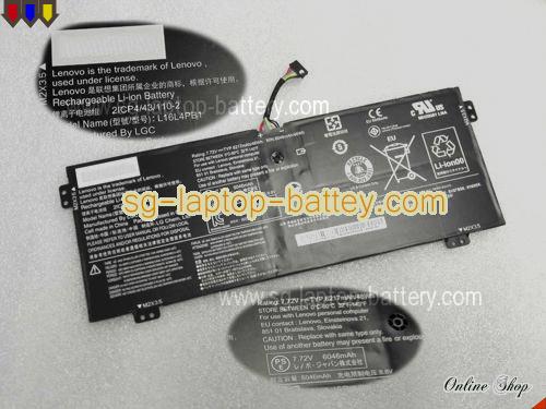 Genuine LENOVO YOGA 720-13IKB 80X6004HHH Battery For laptop 6217mAh, 48Wh , 7.72V, Black , Li-ion