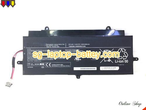 Genuine TOSHIBA KIRA10D Battery For laptop 3380mAh, 52Wh , 14.8V, Black , Li-ion