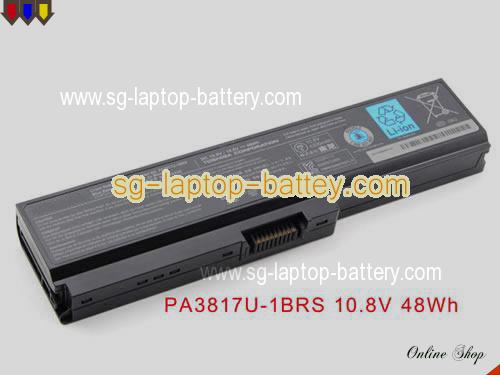 Genuine TOSHIBA PSC2EA-01200E Battery For laptop 4400mAh, 10.8V, Black , Li-ion