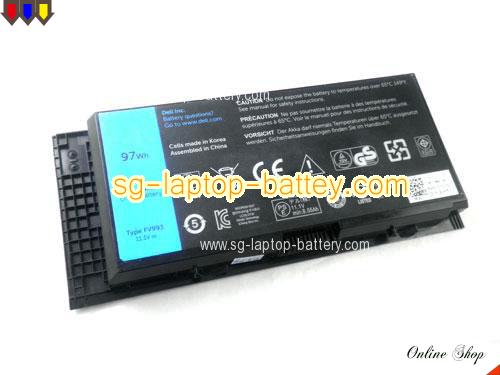 DELL DWG4P Battery 97Wh 11.1V Black Li-ion