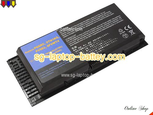 DELL DWG4P Battery 7800mAh 11.1V Black Li-ion