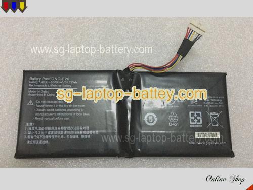 Genuine GIGABYTE Ultrabook U21MD Battery For laptop 5300mAh, 39.22Wh , 7.4V, Black , Li-ion