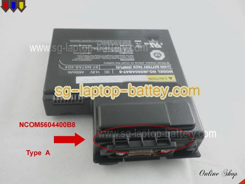 CLEVO M560BAT-8 Battery 4400mAh 14.8V Black Li-ion