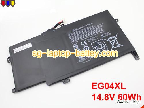 Genuine HP Envy 6 1170eg Battery For laptop 60Wh, 14.8V, Black , Li-ion