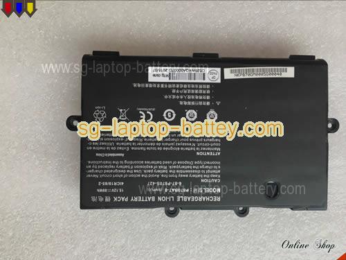 CLEVO P870KM1-G Replacement Battery 6000mAh, 89Wh  15.12V Black Li-ion