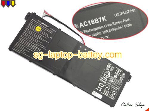 Genuine ACER N17Q5 Battery For laptop 6180mAh, 48Wh , 7.4V, Black , Li-ion