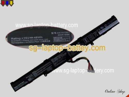 Genuine ASUS N552VX-FW131T Battery For laptop 48Wh, 15V, Black , Li-ion