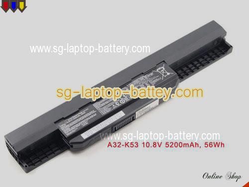 Genuine ASUS K43 Battery For laptop 5200mAh, 10.8V, Black , Li-ion