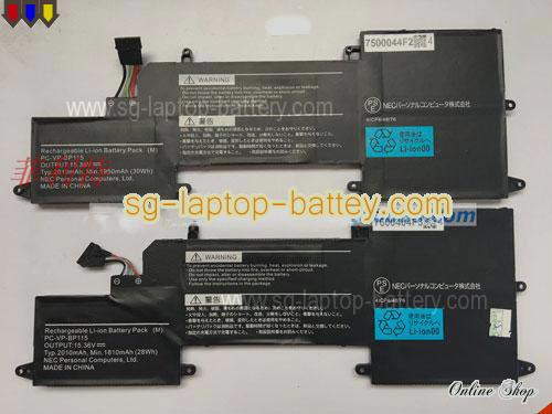 NEC PC-VP-BP115 Battery 2010mAh, 28Wh  15.36V Black Li-Polymer