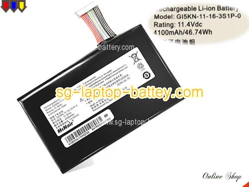 Genuine HASEE Z7MD2 Battery For laptop 4100mAh, 46.74Wh , 11.4V, Black , Li-Polymer