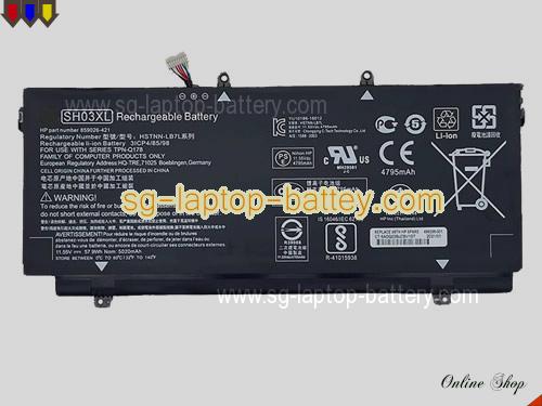 Genuine HP Spectre X360 13-w031TU Battery For laptop 5020mAh, 57.9Wh , 11.55V, Black , Li-Polymer