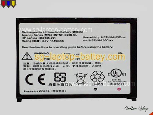 HP IPAQ Hx2410 Replacement Battery 1440mAh 3.7V Black Li-Polymer