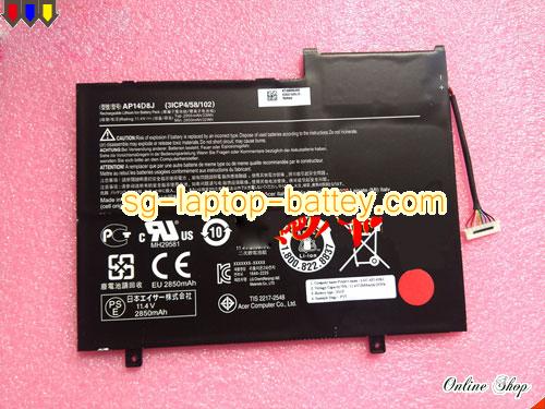 Genuine ACER Aspire Switch11 Battery For laptop 2850mAh, 32Wh , 11.4V, Black , Li-Polymer