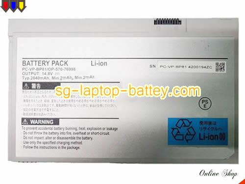 Genuine NEC VJ15EZUH Battery For laptop 2840mAh, 41.4Wh , 14.8V, Grey , Li-ion