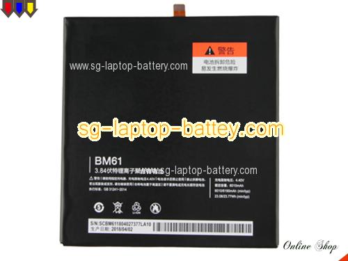 Genuine XIAOMI MiPad 2 Battery For laptop 6010mAh, 23.08Wh , 3.84V, Black , Li-Polymer