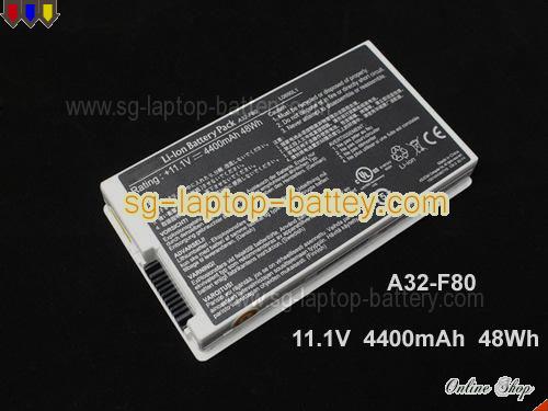 Genuine ASUS F80A Battery For laptop 4400mAh, 49Wh , 11.1V, White , Li-ion