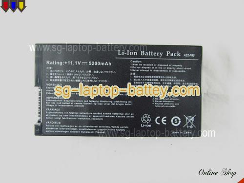 ASUS F80H Replacement Battery 5200mAh 11.1V Black Li-ion