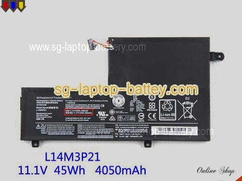 Genuine LENOVO Ideapad 510S14ISK Battery For laptop 4050mAh, 45Wh , 11.1V, Black , Li-ion