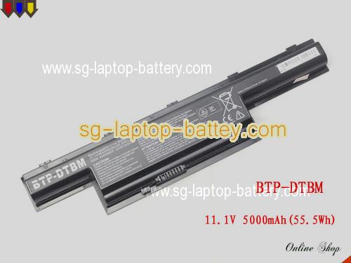 Genuine MEDION AKoya P6640 Battery For laptop 5000mAh, 55.5Wh , 11.1V, Black , Li-ion