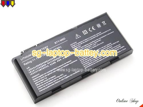 Genuine MEDION MD 97833 Battery For laptop 7800mAh, 87Wh , 11.1V, Black , Li-ion