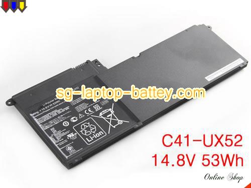 Genuine ASUS ZenBook UX52X3317VS Battery For laptop 53Wh, 14.8V, Black , Li-Polymer