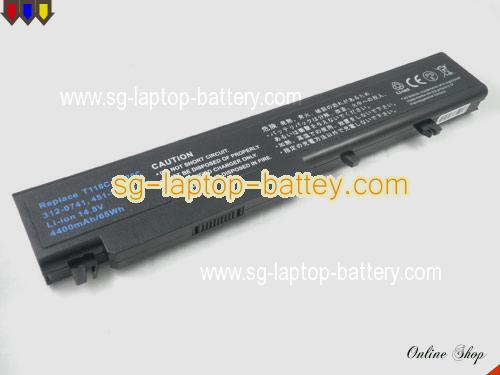 DELL Vostro 1720 Replacement Battery 4400mAh 14.8V Black Li-ion