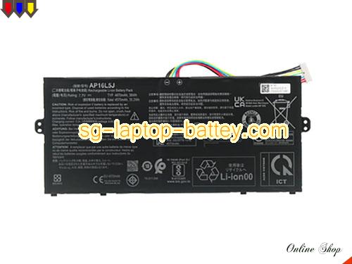 Genuine ACER Swift 5 SF514-53T-58DH Battery For laptop 4670mAh, 36Wh , 7.7V, Black , Li-ion