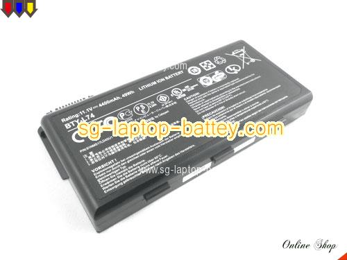 Genuine MSI CX623-P6033W7P Battery For laptop 4400mAh, 49Wh , 11.1V, Black , Li-ion